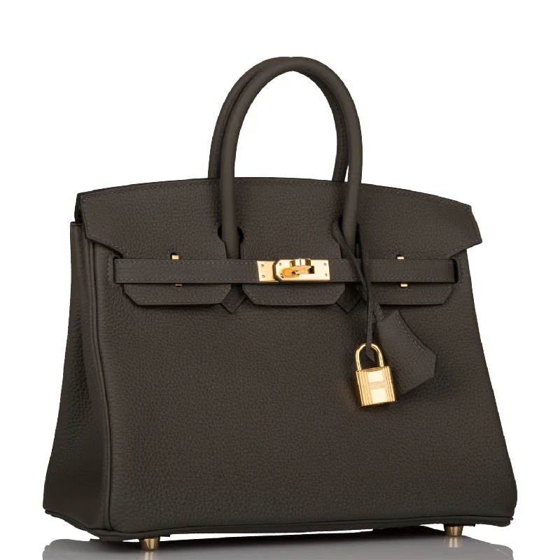 Hermes Birkin 25 Vert de Gris Togo Gold Hardware