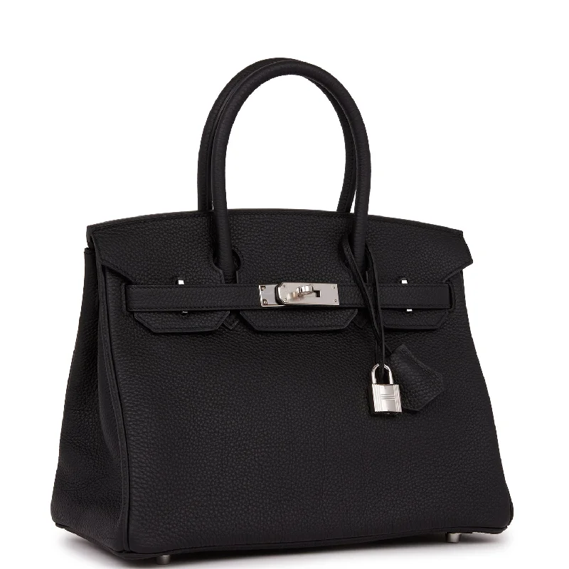 Hermes Birkin 30 Black Togo Palladium Hardware