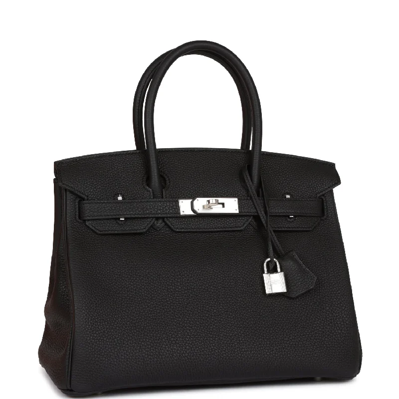 Hermes Birkin 30 Black Togo Palladium Hardware