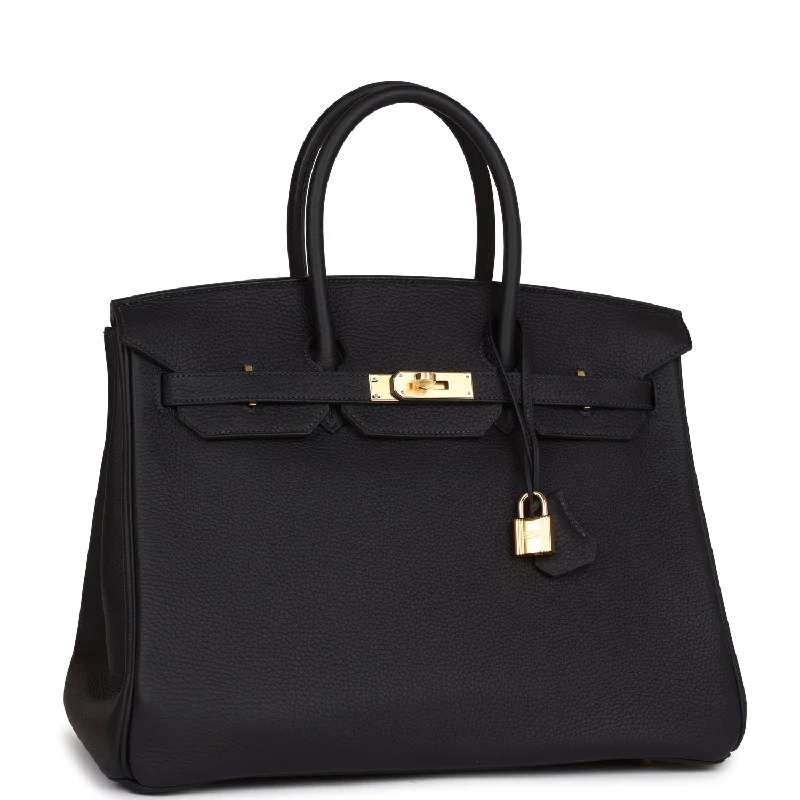 Hermes Birkin 35 Caban Clemence Gold Hardware