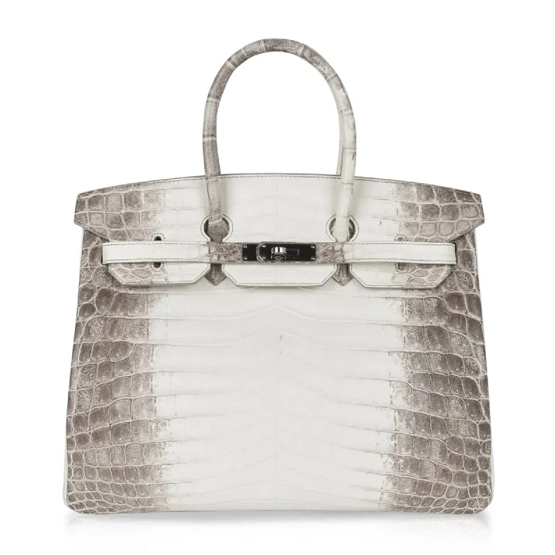 Hermes Birkin 35 Himalaya Blanc Crocodile Palladium Hardware