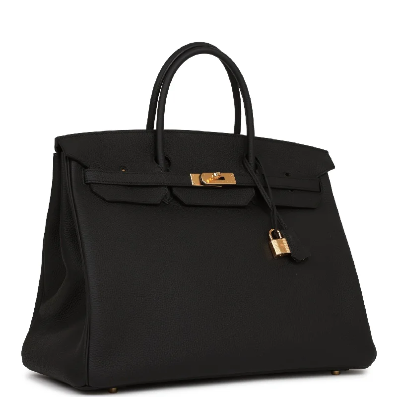 Hermes Birkin 40 Black Togo Gold Hardware