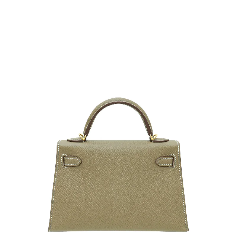 Hermes Etoupe Mini Sellier Kelly Bag