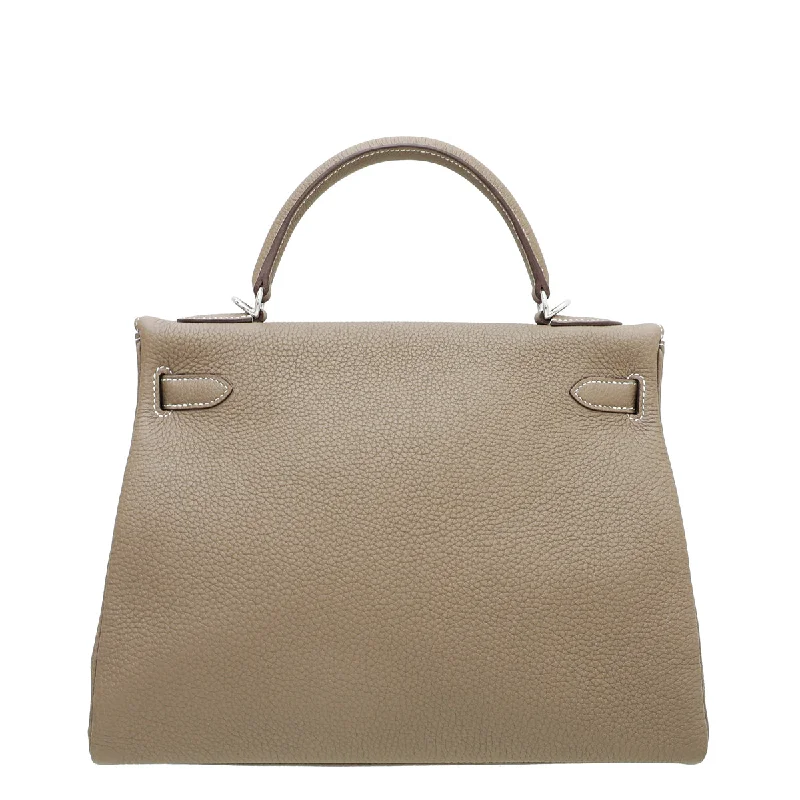 Hermes Etoupe Retourne Kelly 32 Bag