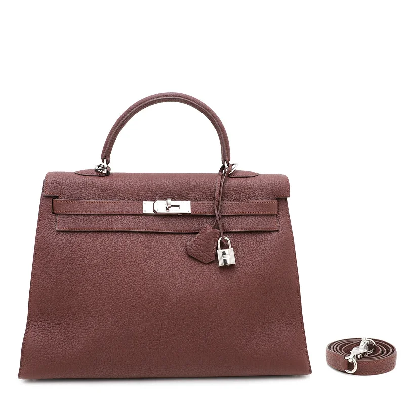 Hermes Havane Fjord Kelly Bag 35