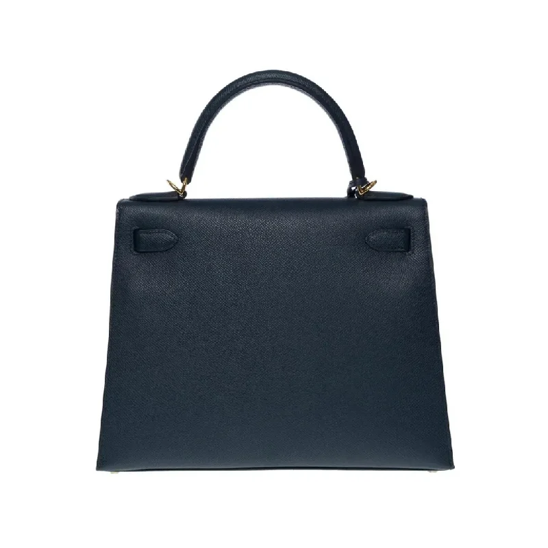 Hermes Kelly 25 Sellier Epsom Blue Indigo Gold Hardware