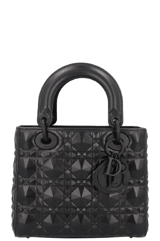 CHRISTIAN DIOR Small Lady Dior My ABCDior Bag Black