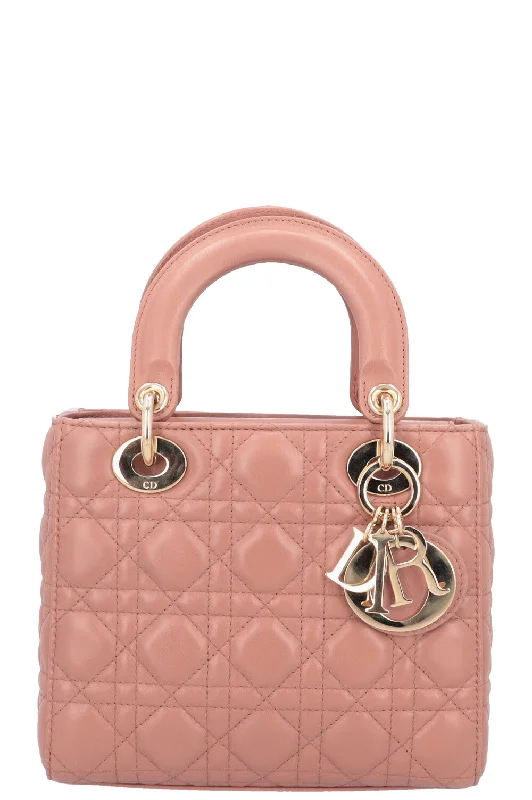 CHRISTIAN DIOR Small Lady Dior My ABCDior Bag Rose