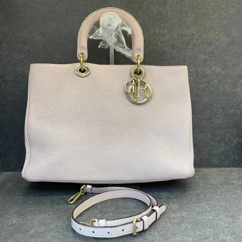 Dior Light Pink Leather VIP Tote Bag Medium