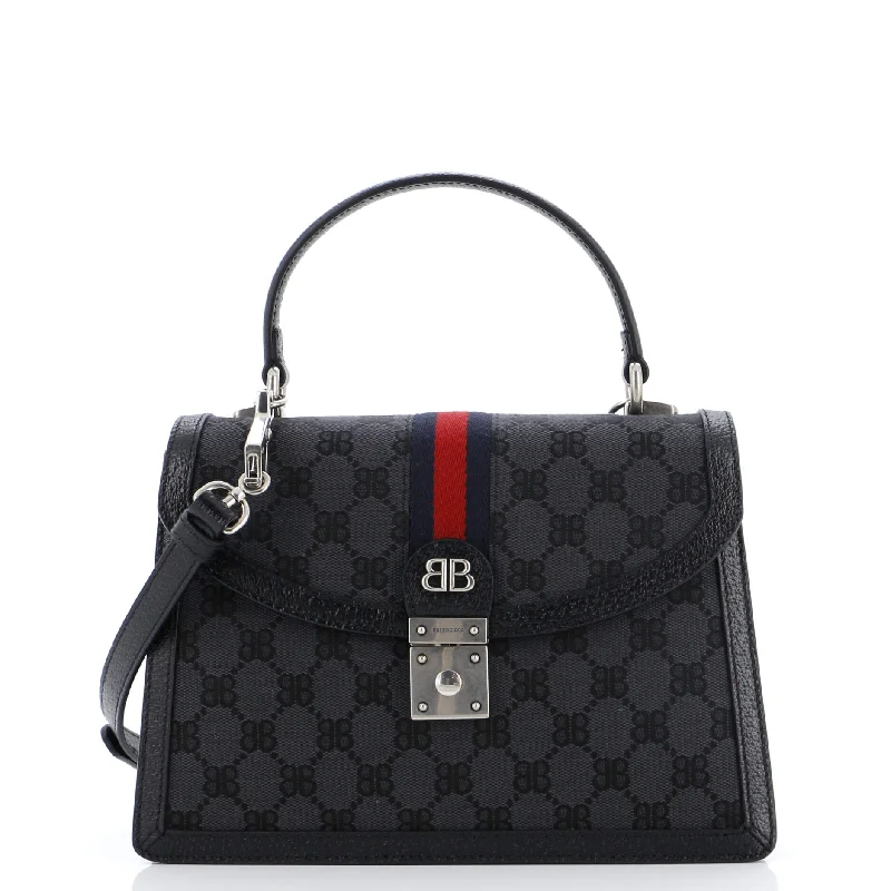 x Gucci The Hacker Project Top Handle Bag BB Canvas Small