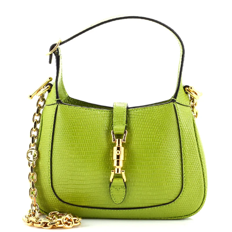 Jackie 1961 Chain Hobo Metallic Lizard Mini