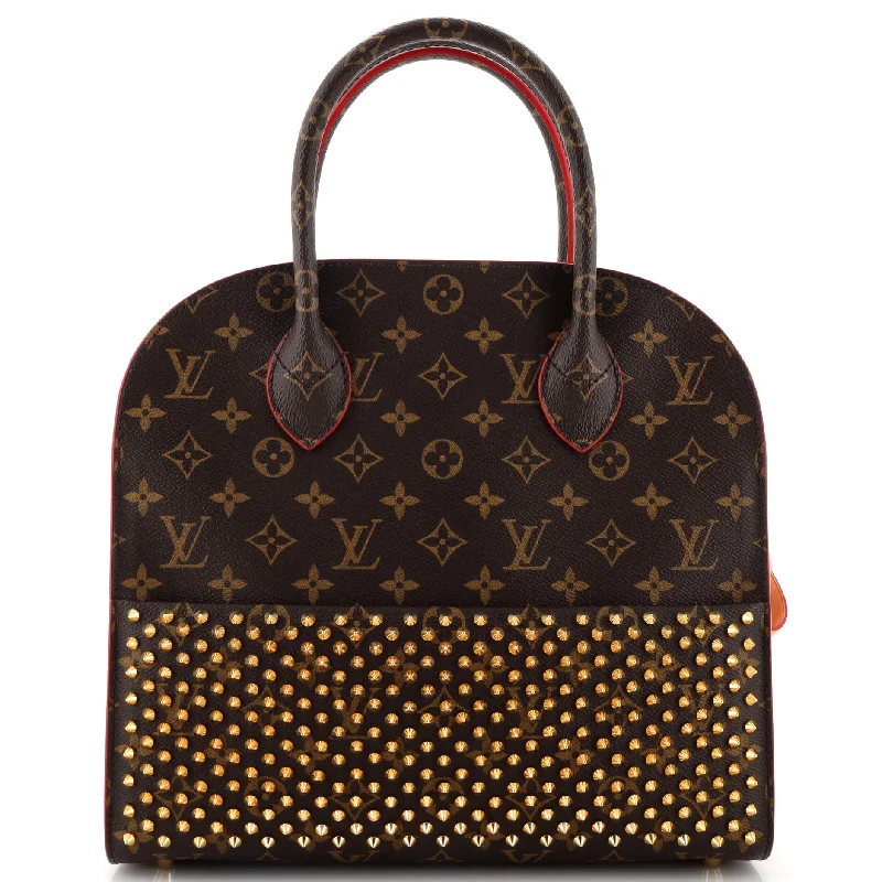 x Christian Louboutin Shopping Bag Calf Hair and Monogram Canvas